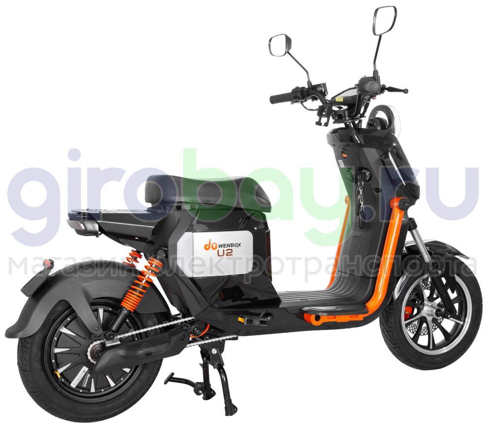 Электроскутер WENBOX U2 1500W (60V/30Ah) - Чёрный фото №10