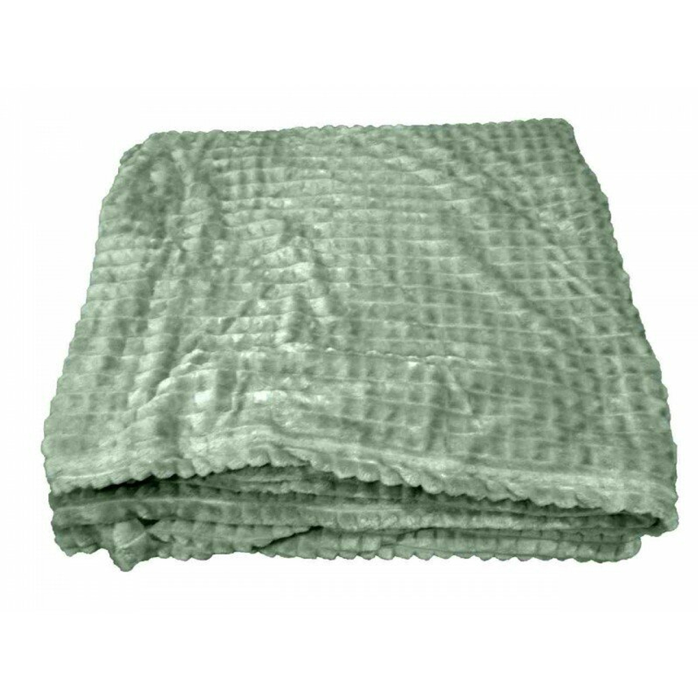 Плед Кубик зеленый евро бамбуковое волокно