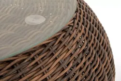 "Барселона" журнальный столик из искусственного ротанга, цвет коричневый