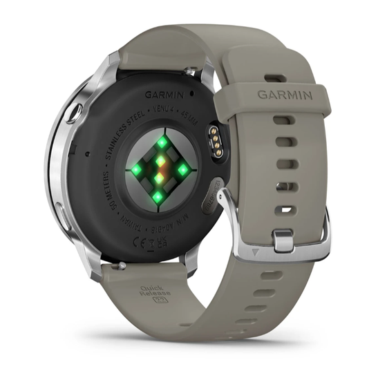 Умные часы Garmin Venu 4 - 45мм Silver with Silver Grey Silicone Band