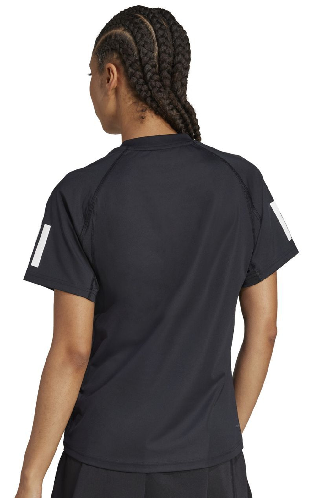 Женская теннисная футболка Adidas Club Tennis Climacool 3 Stripes