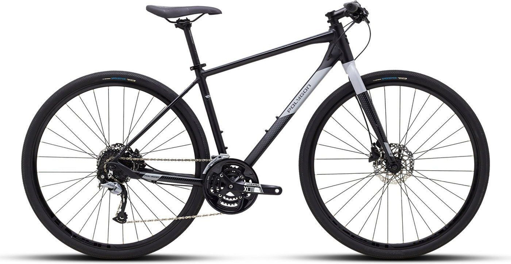 Велосипед Polygon Path 3 G 700C (2022), рама 43 см, черный