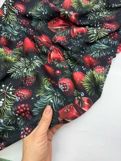 Футер 2 нитка шарики на елке