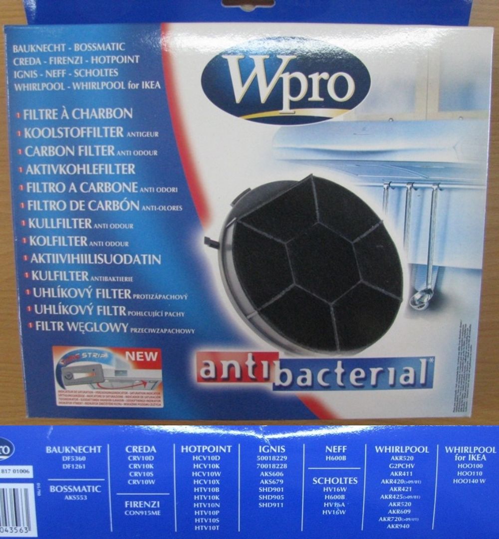 фильтр для вытяжки Whirlpool 480181701006