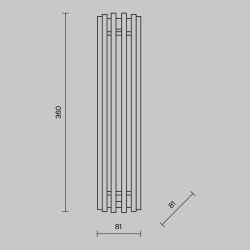 Настенный светильник (бра) Maytoni MOD410WL-L12CH3K