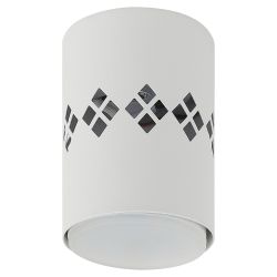 Светильник настенно-потолочный спот ЭРА OL10 LD GX53 WH белый, подсветка 1 W | Накладные светильники