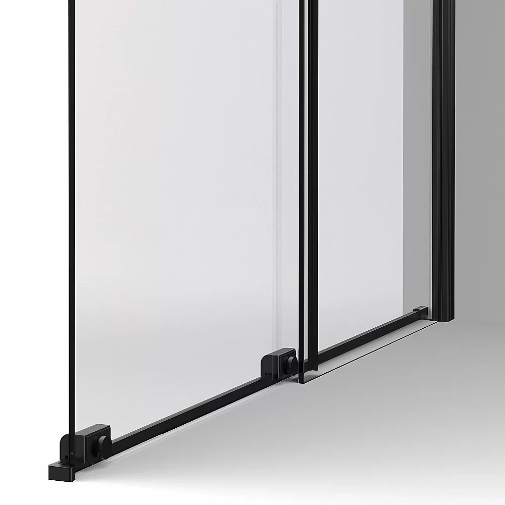 Душевая перегородка Vincea Walk-In VSW-1WSL120CGB 120 профиль черный матовый/стекло тонированное