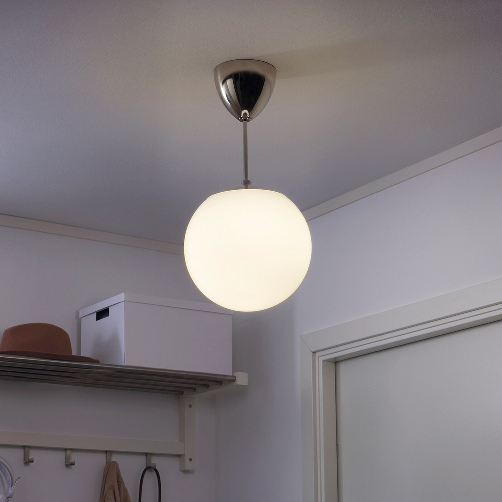 IKEA HÖLJES  (ИКЕА ХÖЛЙЕС)  -  Подвесной светильник, белый, 25 см