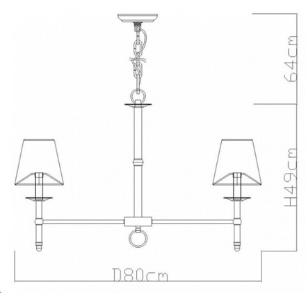 Подвесная люстра Divinare Candela 1162/01 LM-8