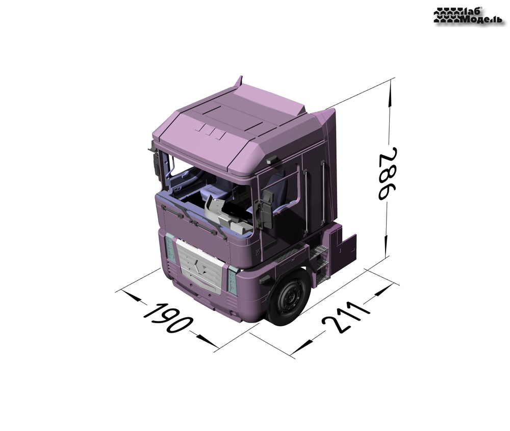 Renault Magnum cab (2001 version). Scale 1/14