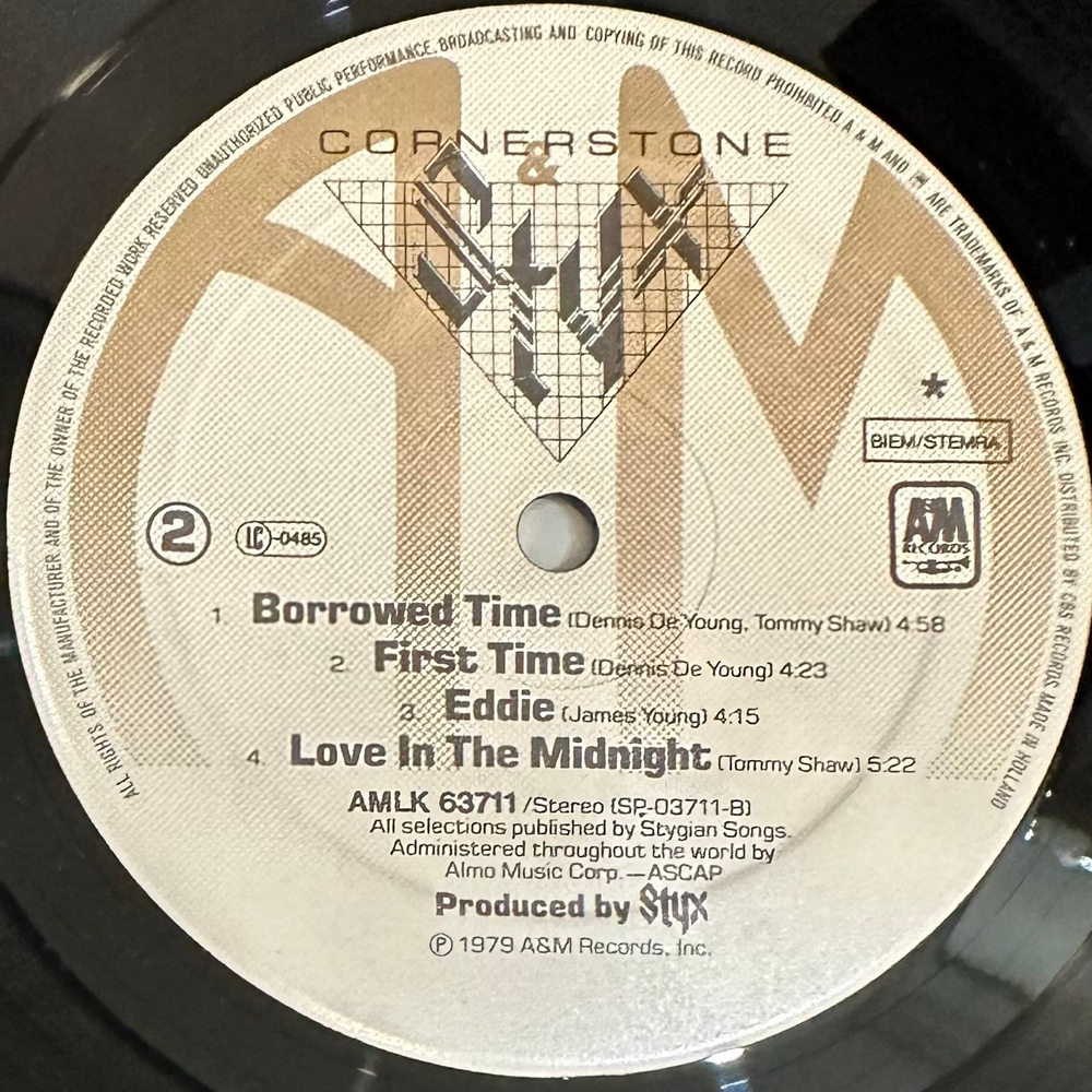 Styx - Cornerstone (Голландия 1979г.)