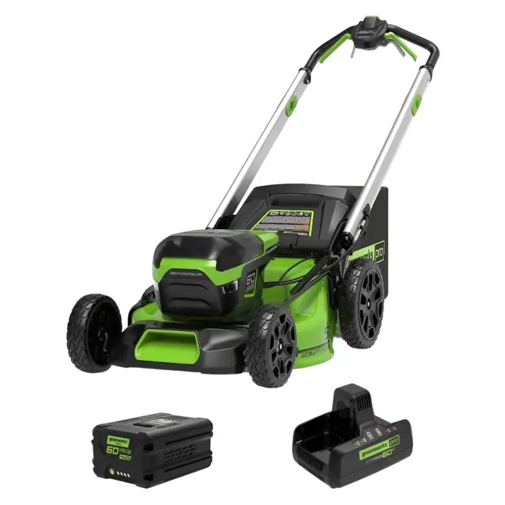 Аккумуляторная газонокосилка Greenworks GD60LM51SP (1 x 5 Ач, Быстрое ЗУ) 2514307/2944907/2954407