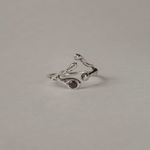 Кольцо Веточка со шпинелью