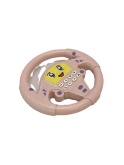 Игрушка Руль музыкальный Смайлик (3260B) цвет розовый