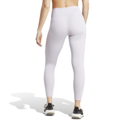 Женские теннисные брюки adidas Essentials Train 3-Stripes High-Waisted Tight Women - Silver