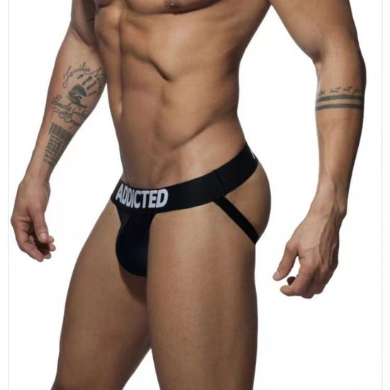 Мужские трусы джоки черные Addicted AD4014-2