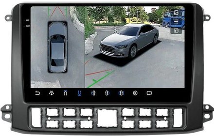 Магнитола для ГАЗ Газель НН 2019+, Соболь НН 2022+ (рамка черная) - FarCar BX10-360-9711B монитор 10.36" 2K QLED на Android 13, 6+128Гб, CarPlay, 4G SIM-слот, 4 камеры в комплекте