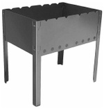 МАНГАЛ ДЛЯ ШАШЛЫКА ЭКОНОМ 400Х250Х400 МНГ14К+ 5 ШАМПУРОВ