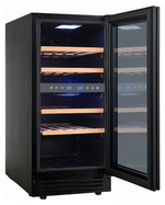 Винный шкаф Cellar Private CP027-2TBH черная дверь со скрытой рукояткой