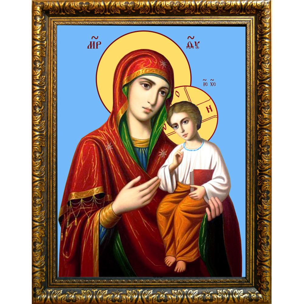 Песчанская Казанская икона Божией Матери на холсте.