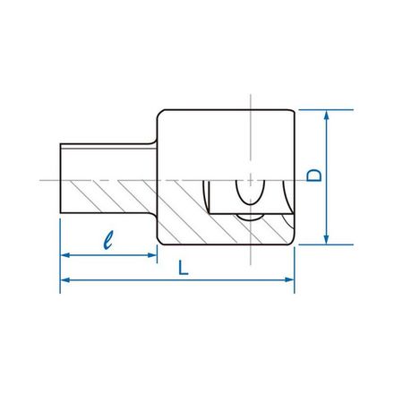 Цена на KING TONY (401410M) Насадка торцевая четырехгранная 1/2", 10 мм