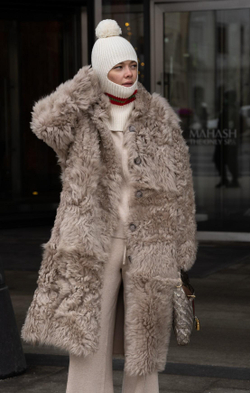 Двустороннее пальто-дубленка Tigrado