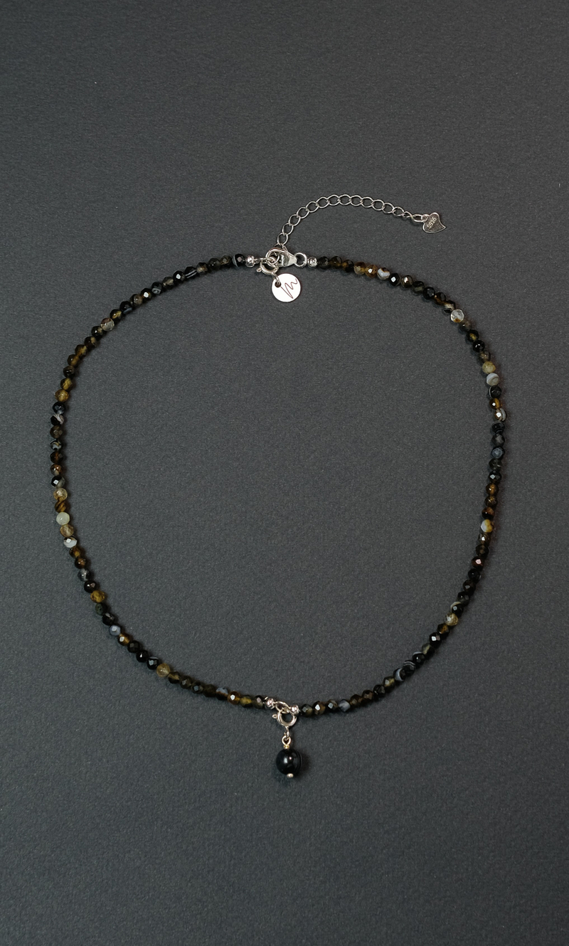 Колье Сотуар "Memo about Health" из агата