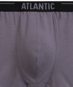 Мужские трусы шорты Atlantic, набор из 5 шт., хлопок, коричневые + графитовые + чёрные + фиолетово-серые + каберне, 5SMH-004
