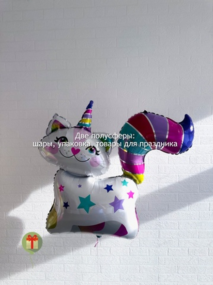 Яркий фольгированный котик