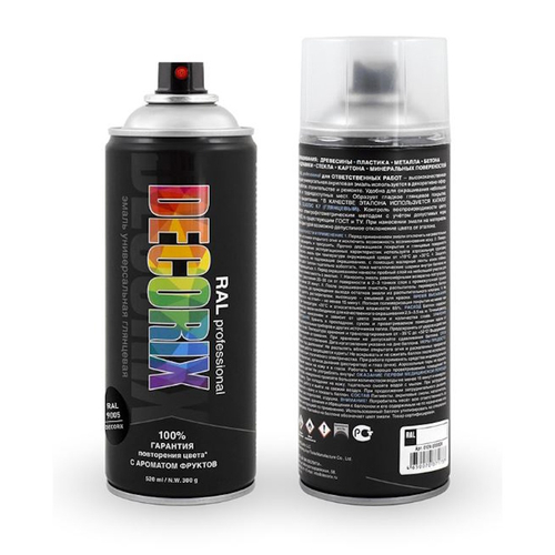 Эмаль аэроз. DECORIX акрил. Professional RAL 9005 глубокий черный 520мл  0138-9005 DX