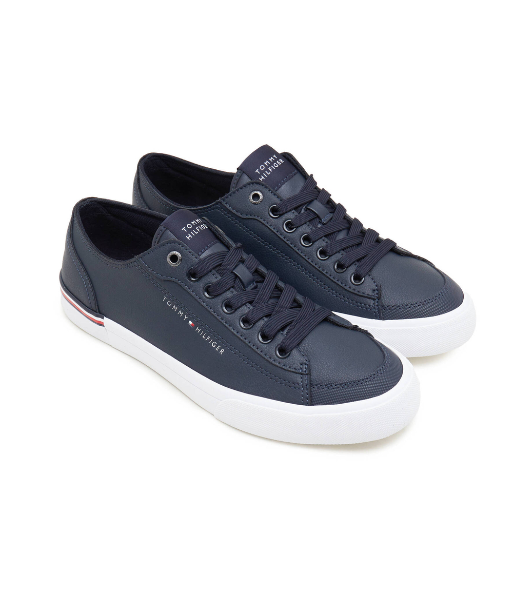 Кожаные кроссовки Tommy Hilfiger - темно-синий(FM0FM04953)
