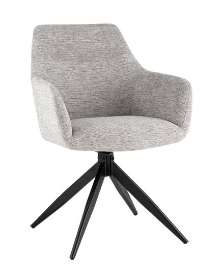 Стул обеденный поворотный Eva светло-серый