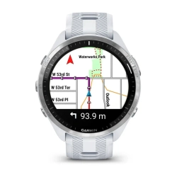 Умные часы Garmin Forerunner 965 Titanium White, спортивный ремешок "White" (010-02809-11)