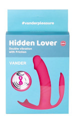 Розовый вибратор Hidden Lover с анальным и клиторальным стимулятором