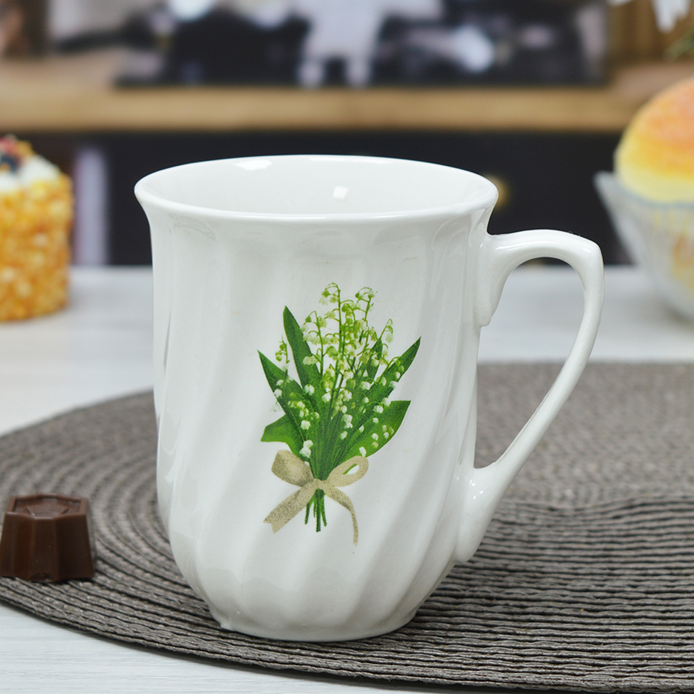 Кружка 225мл Ландыши эконом (99783)