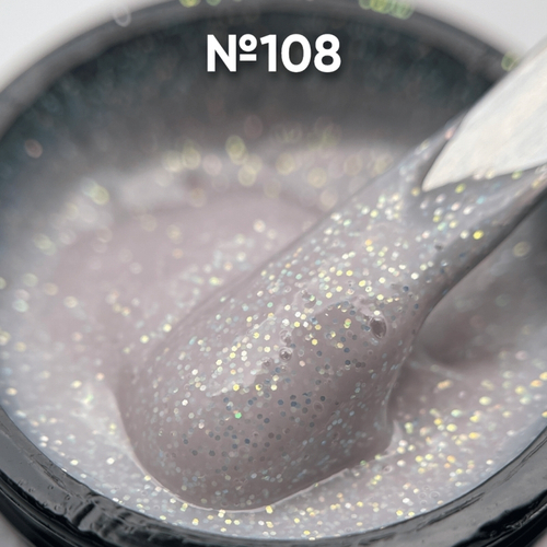 Опция Гель моделирующий с блестками 108, 15 мл