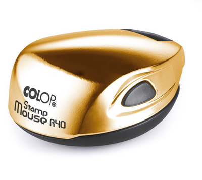 Оснастка карманная Colop Stamp Mouse R40 Gold Д40 мм пластик