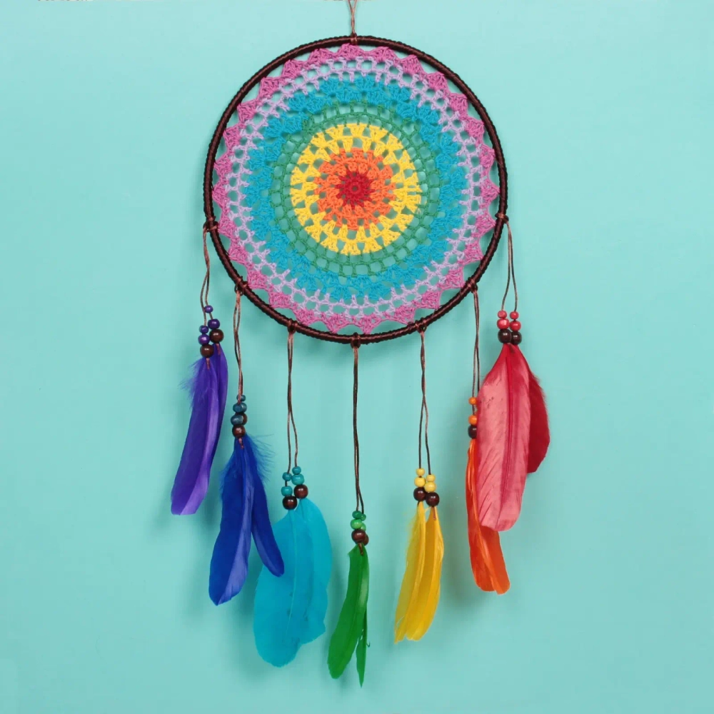 Украшение-оберег «Ловец Снов-Радуга» 20*60см