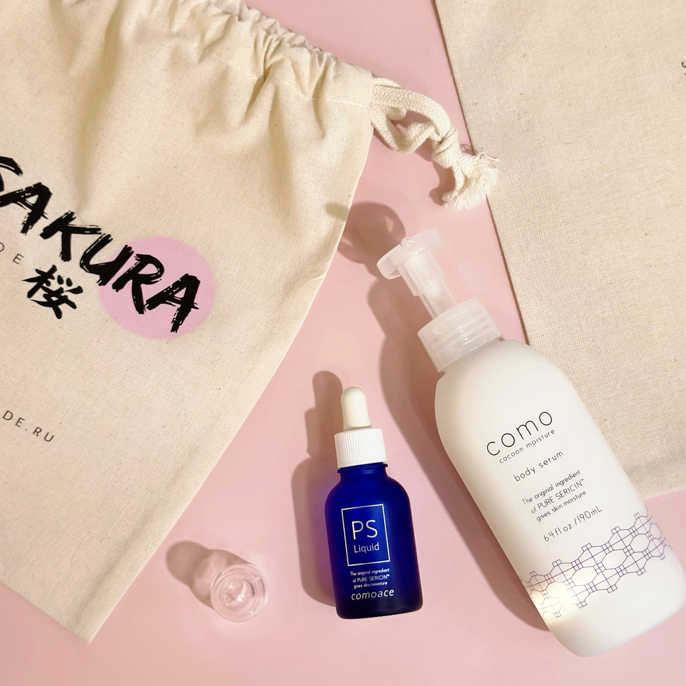 Молочко для тела с натуральным экстрактом шелка COMOACE Cocoon Moisture Body Serum