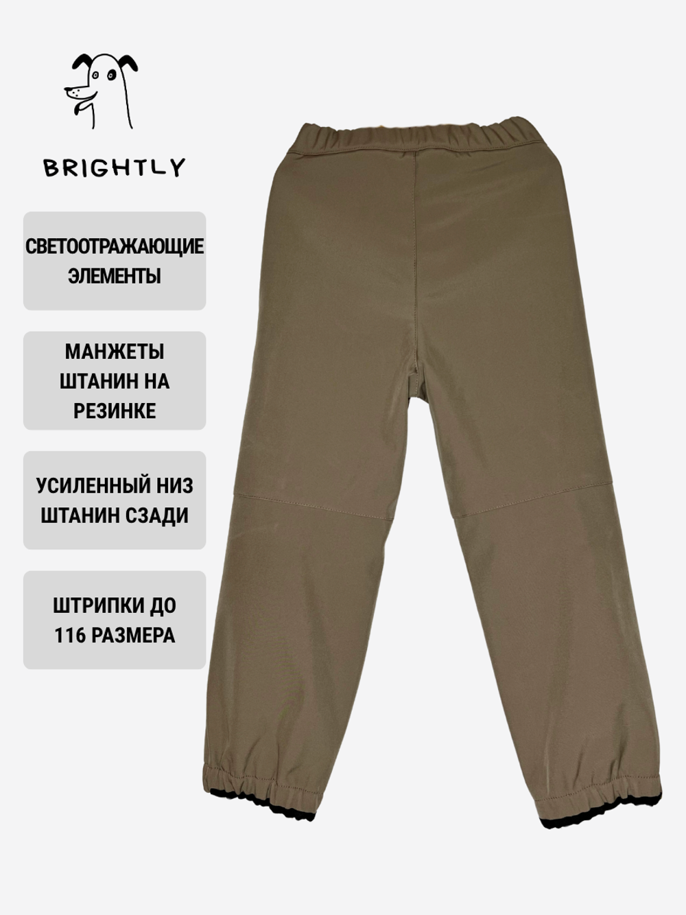 Брюки софтшелл Drive BROWN