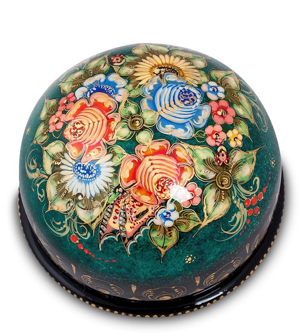 Народные промыслы ШК-30/ 15 Шкатулка «Букет» 10,0х10,0 Николаева - Вариант A