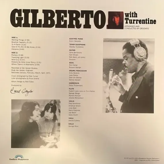 Gilberto With Turrentine – Gilberto With Turrentine LP
