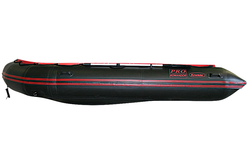 Лодка ПВХ Мнев и К Korsar Командор KMD-380Pro Чёрный
