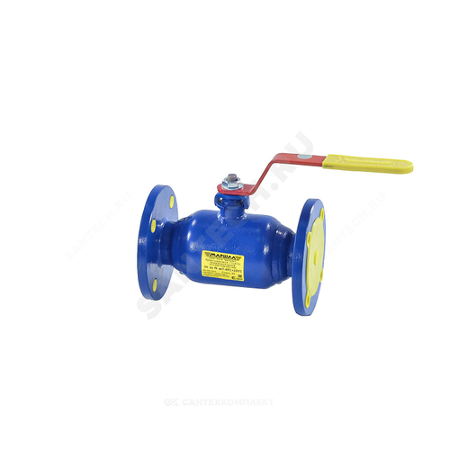 Кран шаровой сталь 11с67п Ду 20 Ру40 фл L=150мм полнопроходной Маршал Цф.00.1.040.020