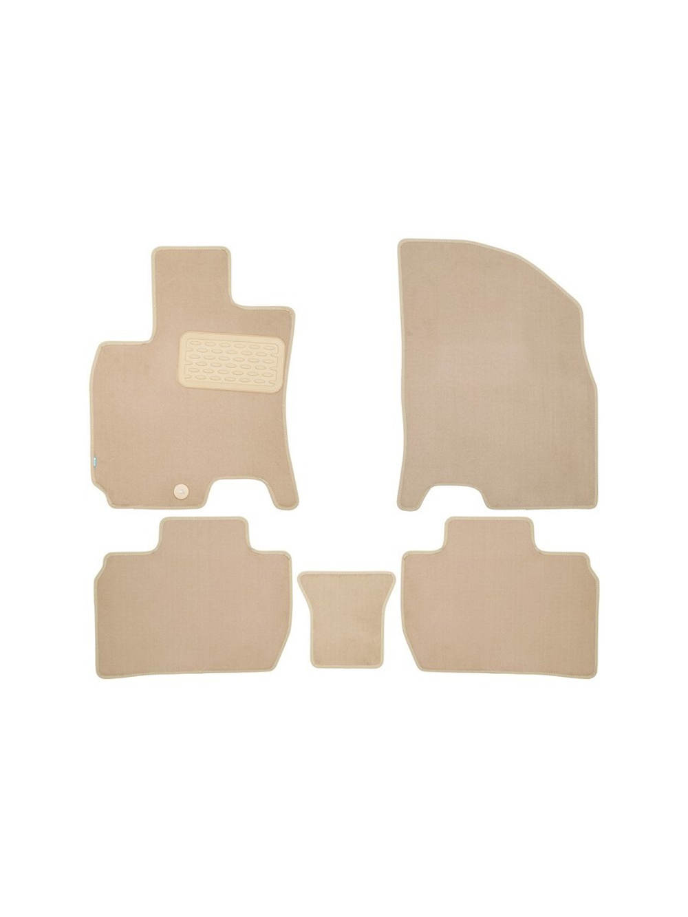 Коврики в салон для BAIC U5 2023-, седан, 5шт. (текстиль, бежевые) KLEVER0412500122112KH