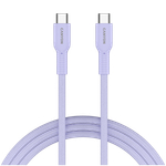 CANYON cable OnWire 60CL C-C 60W COLOR Braided 1m Purple