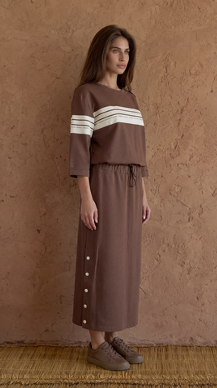 Костюм с юбкой casual