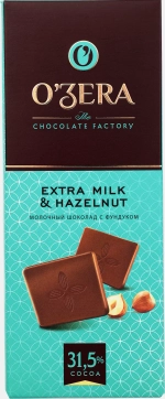 Шоколад Extra milk&Hazelnut Ozera 90г