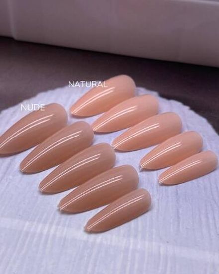 SoLa Soft Gel Tips - Гелевые типсы Natural Балерина, 552шт, 12 размеров