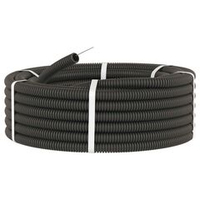 Труба гофрированная ПНД черная 20 мм с протяжкой 50 м